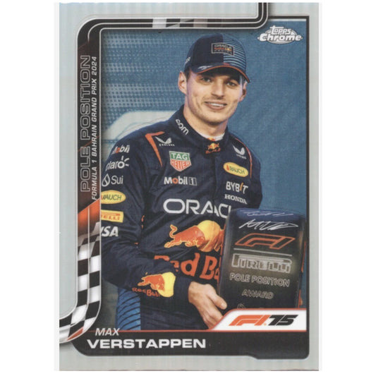 Max Verstappen Topps Chrome Pole Position Bahrain 2025 Topps Chrome F1