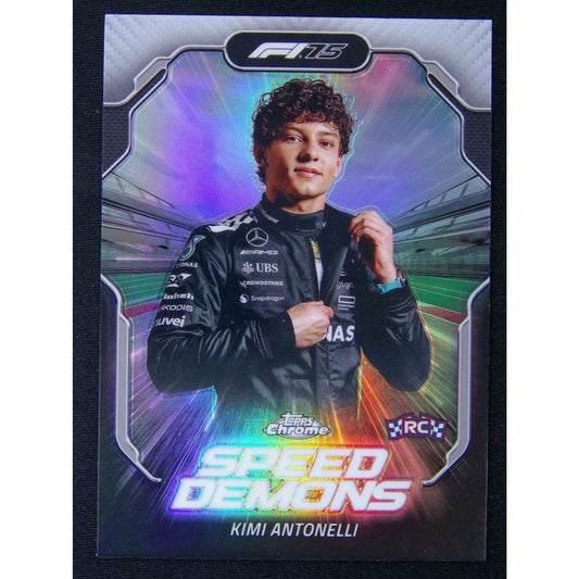2025 Topps Chrome F1 Kimi Antonelli RC Rookie Speed Demons #SD1