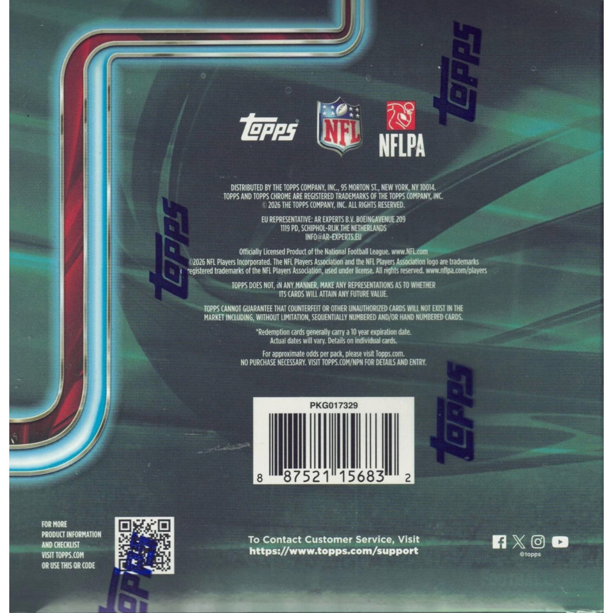2025 TOPPS CHROME FOOTBALL NFL FACTORY SEALED 7-PACK MEGA BOX BRAND NEW IN STOCK