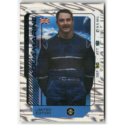 Topps F1 Turbo Attax 2024 NIGEL MANSELL Legend Aquamarine Limited Edition #LE19