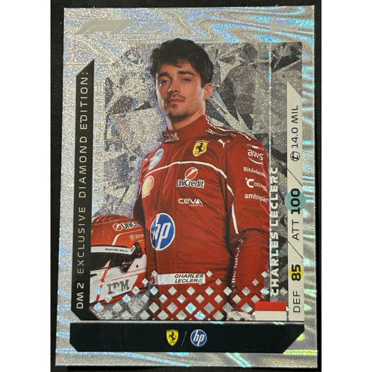 Topps Turbo Attax F1 2025 Charles Leclerc #DM2 Ferrari Exclusive Diamond Edition