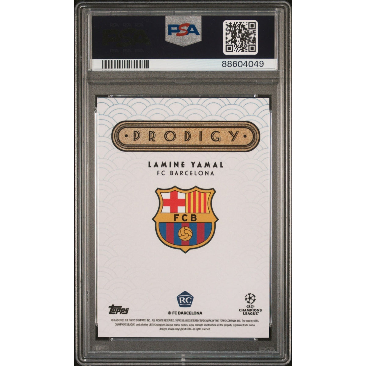 2023-24 Topps Deco UEFA Club Competitions - Prodigy Lamine Yamal Blue /49 (RC)