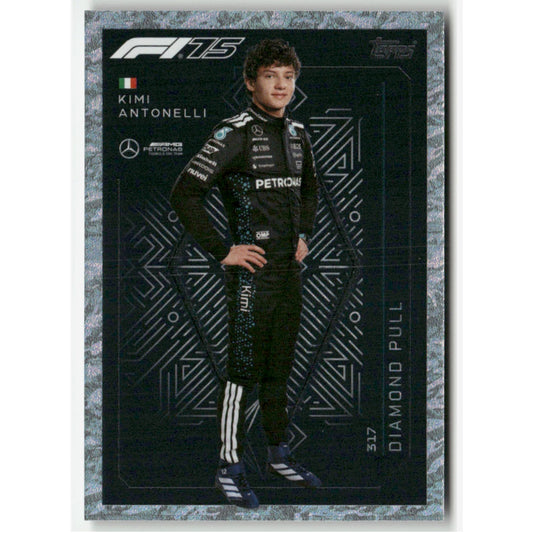 F1 Turbo Attax 2025 #317 Kimi Antonelli Mercedes DIAMOND PULL