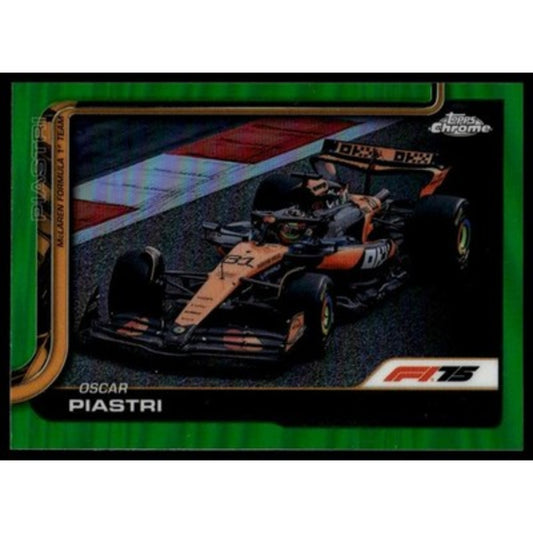 2025 Topps Chrome Formula 1 #78 Oscar Piastri Green Refractor #/99