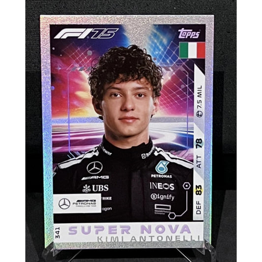 Topps F1 Turbo Attax 2025 - Super Nova KIMI ANTONTELLI #341 Mercedes