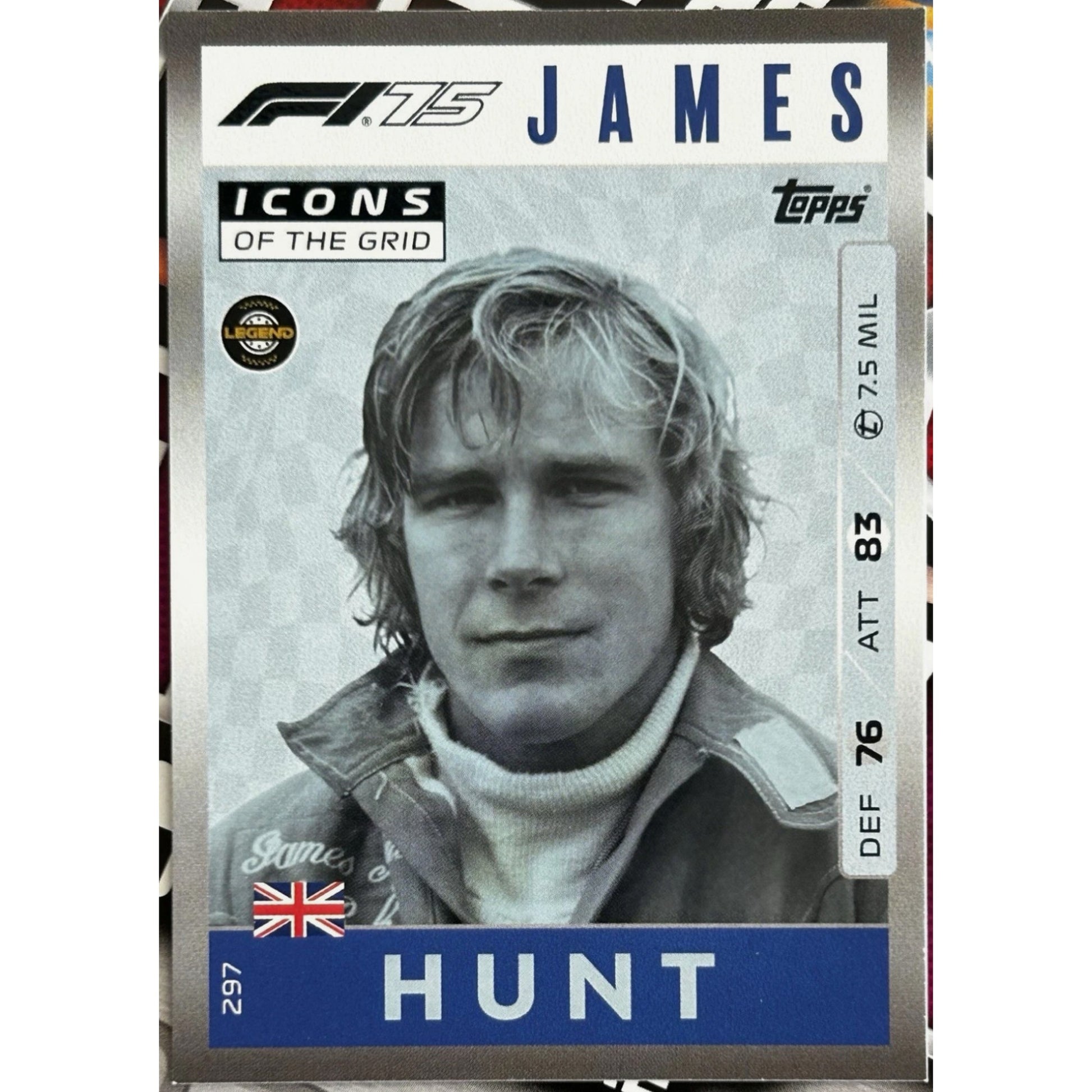 James Hunt #297 F1 Topps Turbo Attax Icons Of The Grid 2025 Topps F1