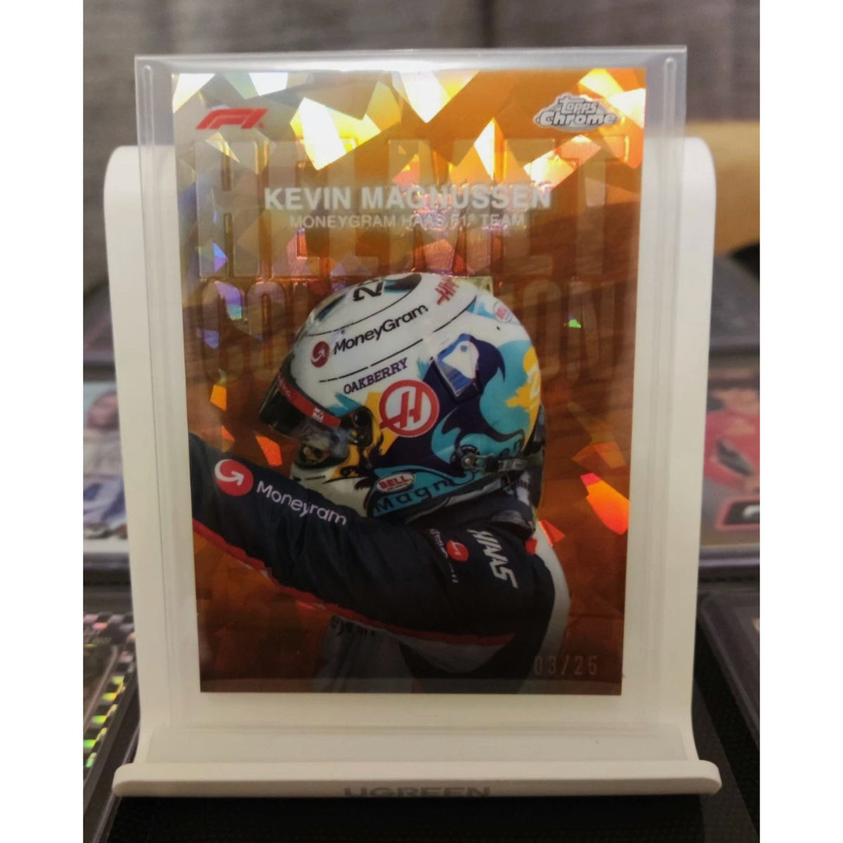 Kevin Magnussen F1 Topps Sapphire 2024 Helmet Collection 03/25