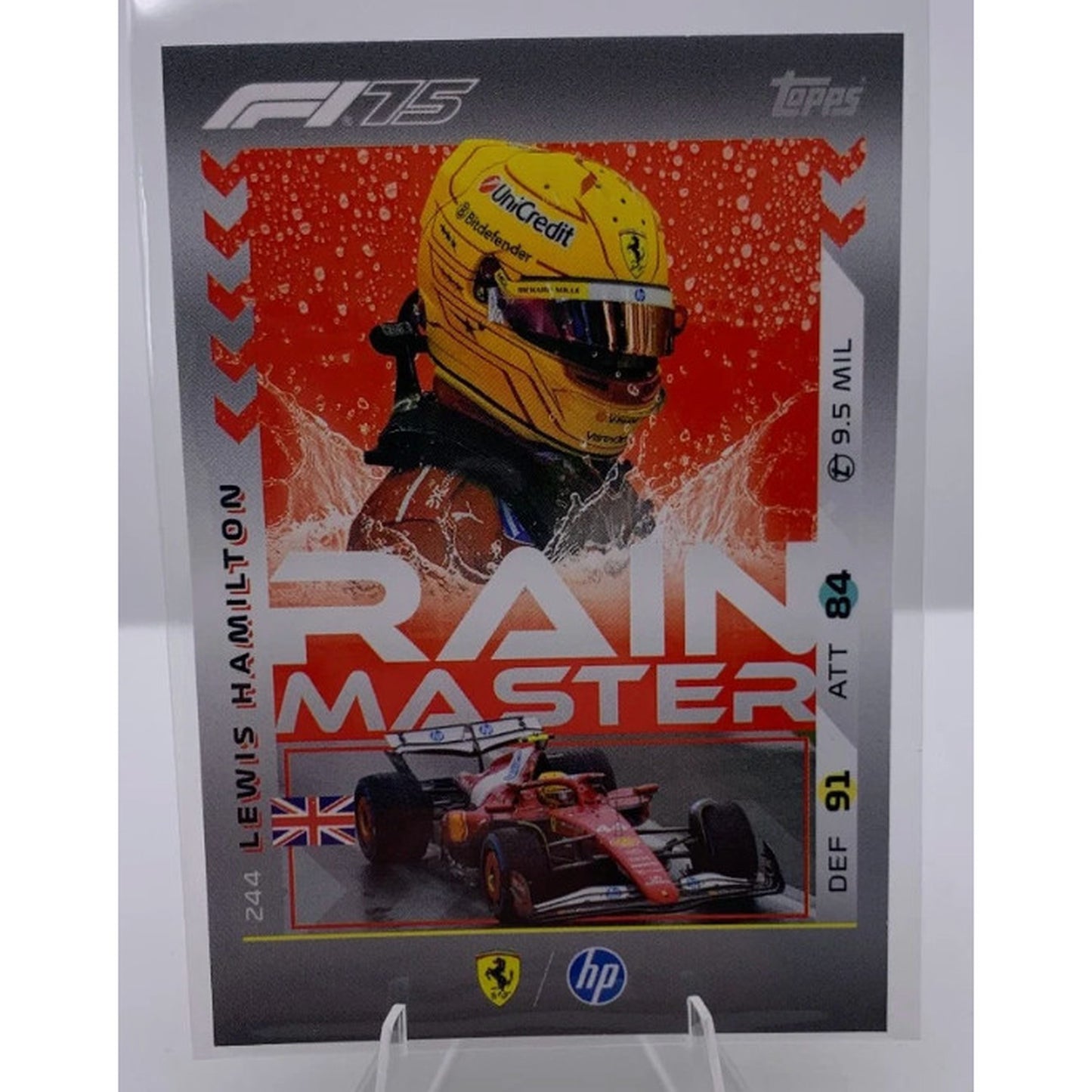 Lewis Hamilton #244 Topps F1 Turbo Attax RAIN MASTER 2025 Topps F1 Turbo Attax