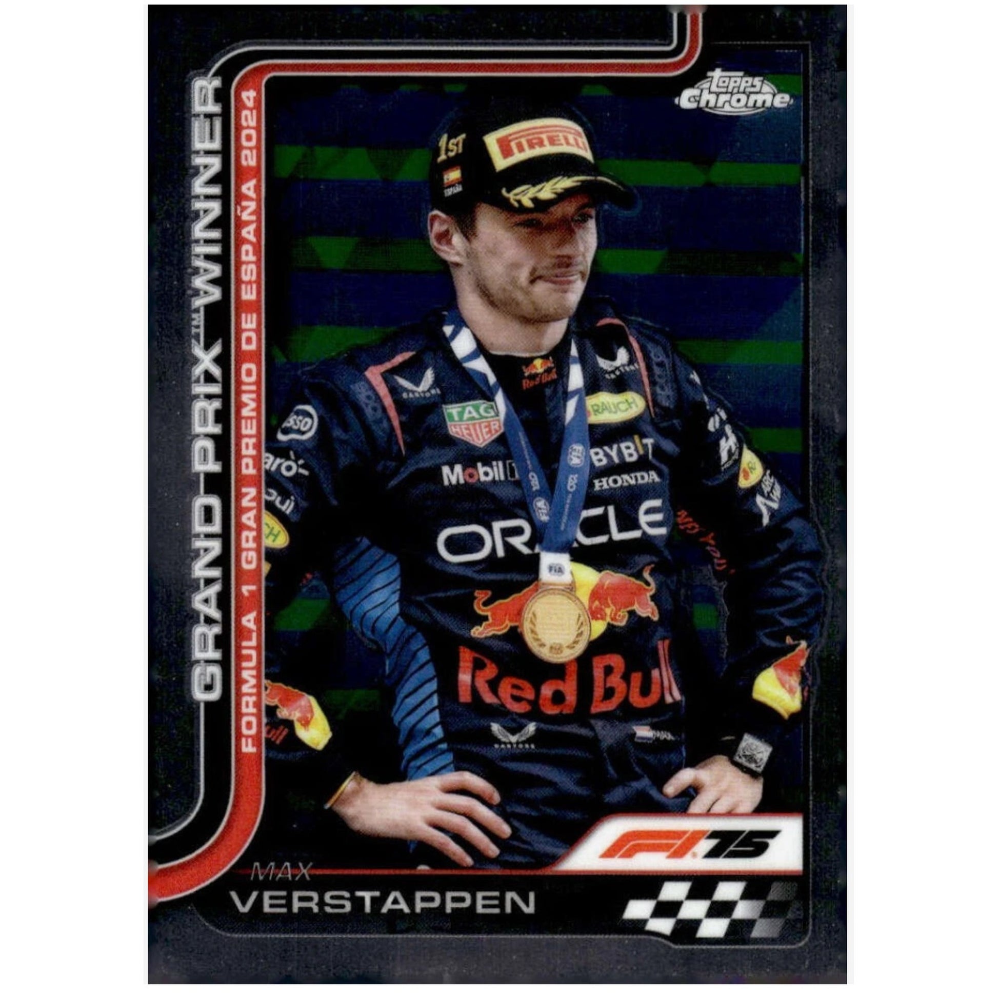 MAX VERSTAPPEN 2025 Topps Chrome F1 Base #102 Gran Premio De Espana GP Winner