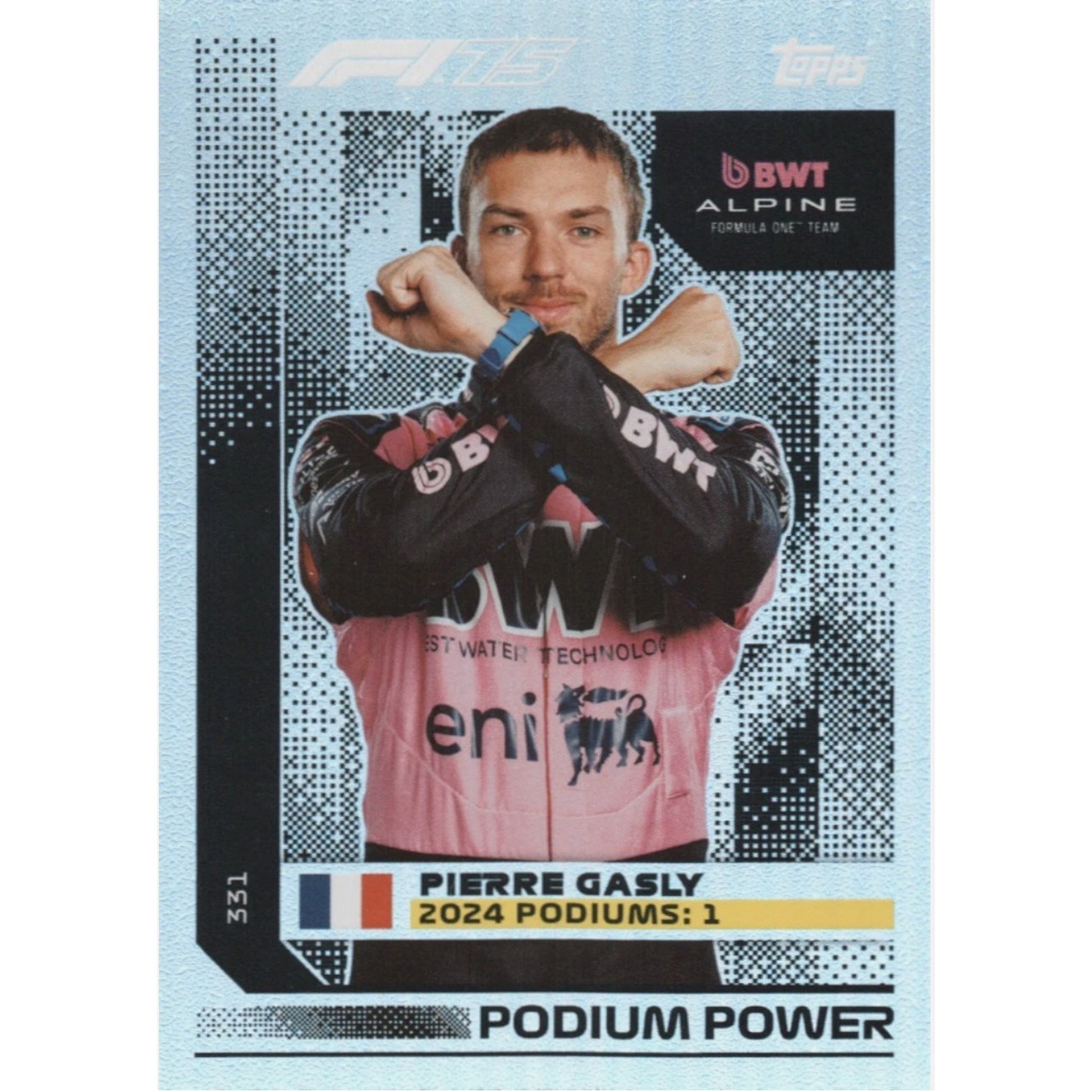 Pierre Gasly #331 Topps F1 Podium Power 2025 Topps F1 Turbo Attax