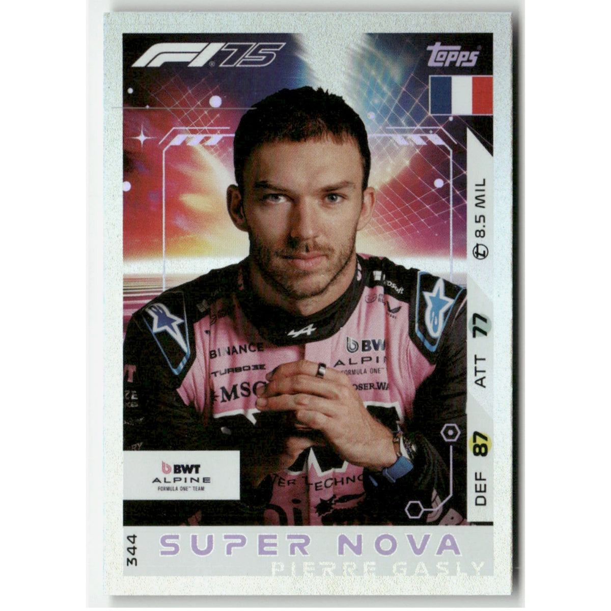 Pierre Gasly F1 Topps Turbo Attax Super Nova 2025 T#344