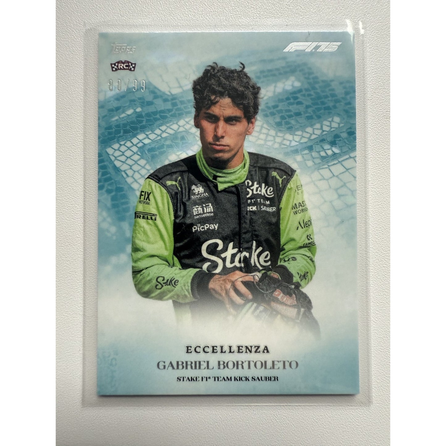 Topps F1 Eccellenza 2025 Gabriel Bortoleto Blue Rookie 88/99 Escordienti