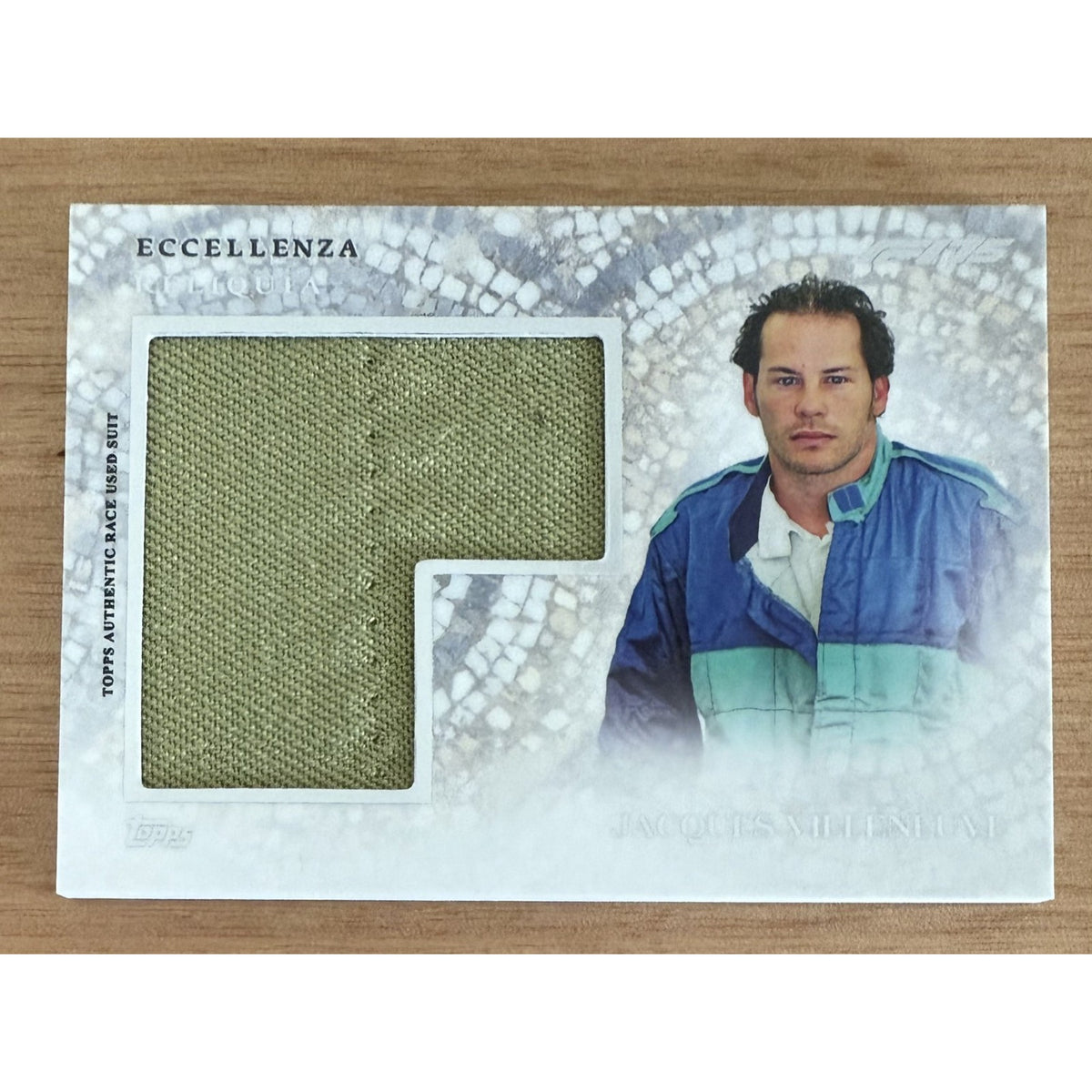 Topps F1 Eccellenza 2025 - Jacques Villeneuve - Race Used Suit Patch Relic