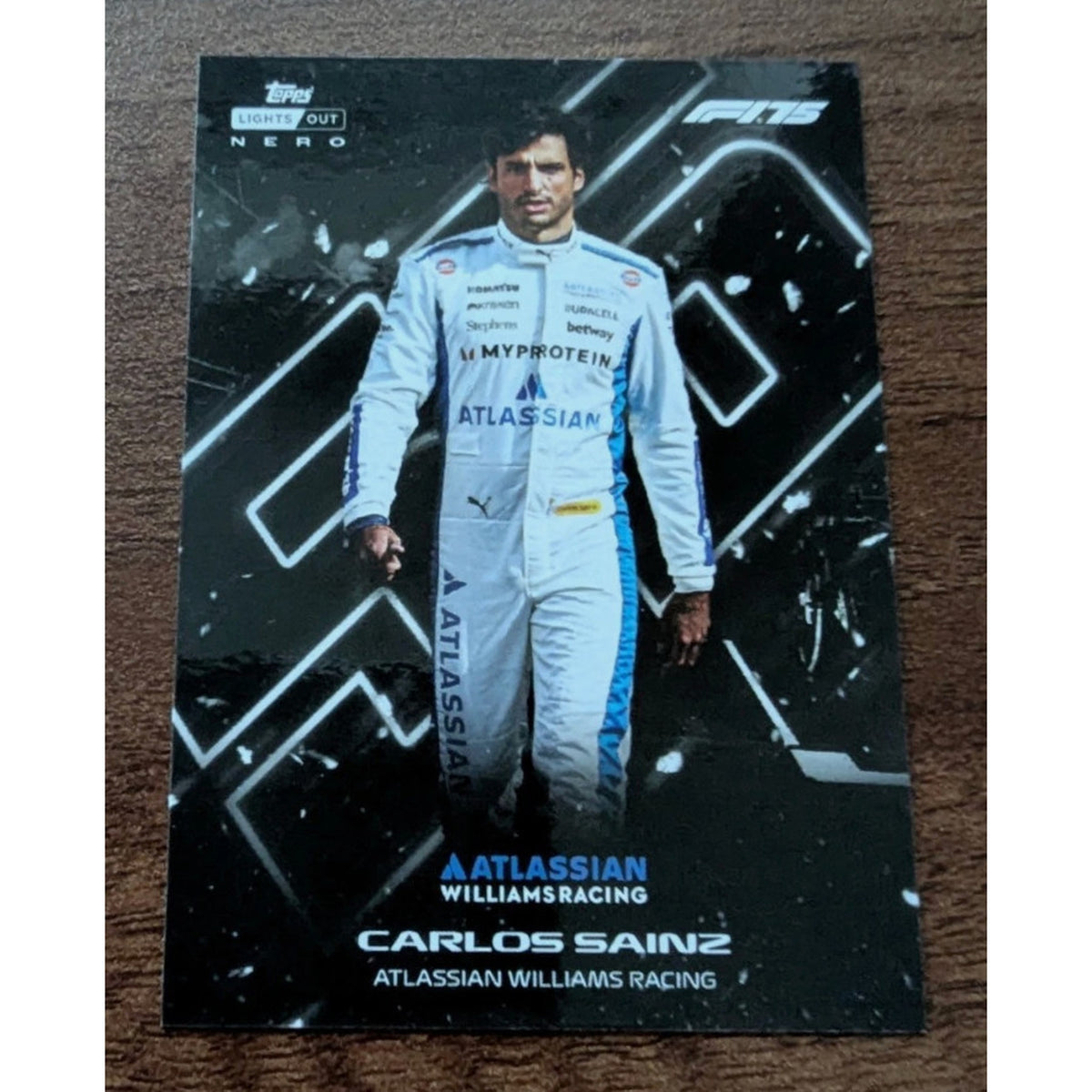 Topps F1 Lights Out F175 2025 Carlos Sainz 'NERO' Base