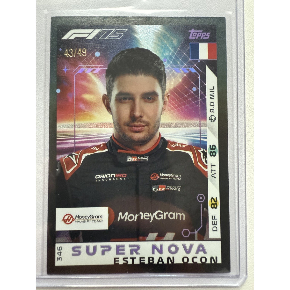 Topps F1 Turbo Attax 2025 Esteban Ocon #346 Super Nova 43/49