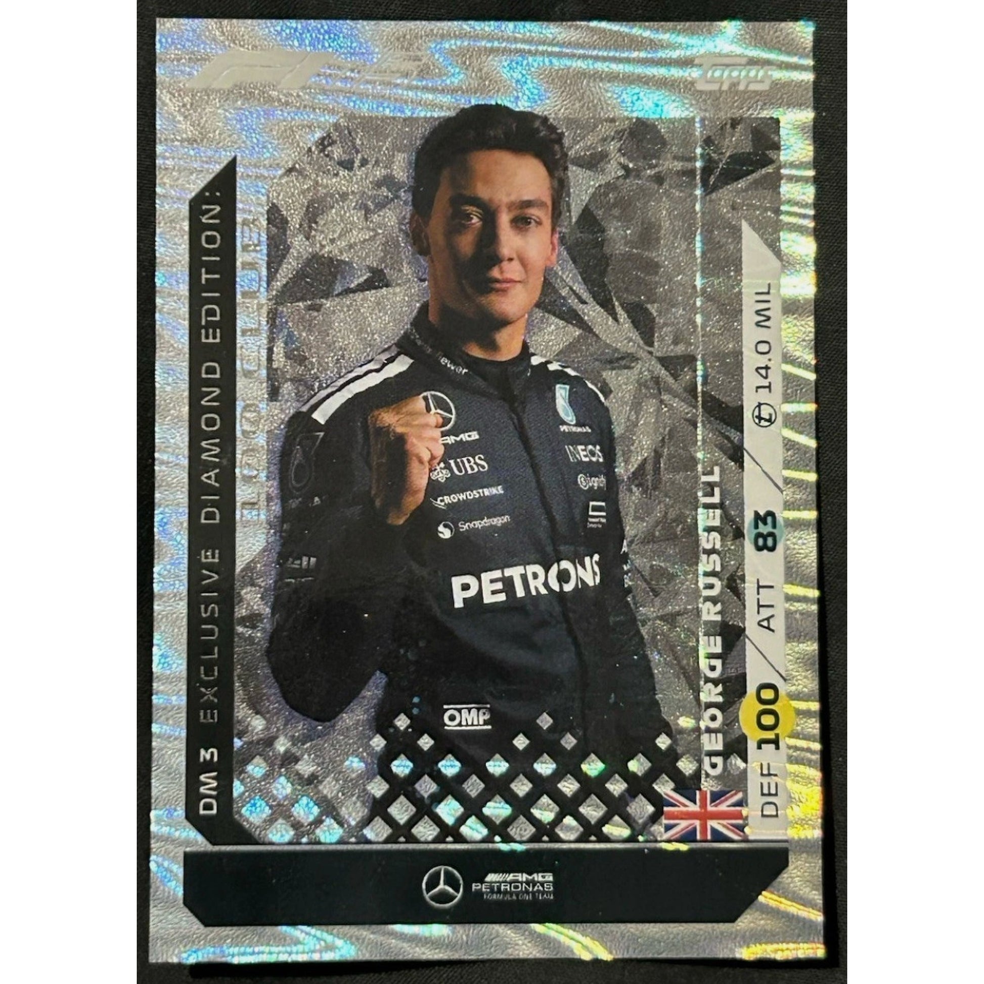 Topps F1 Turbo Attax 2025 George Russell Mercedes Diamond Edition Exclusive #DM3