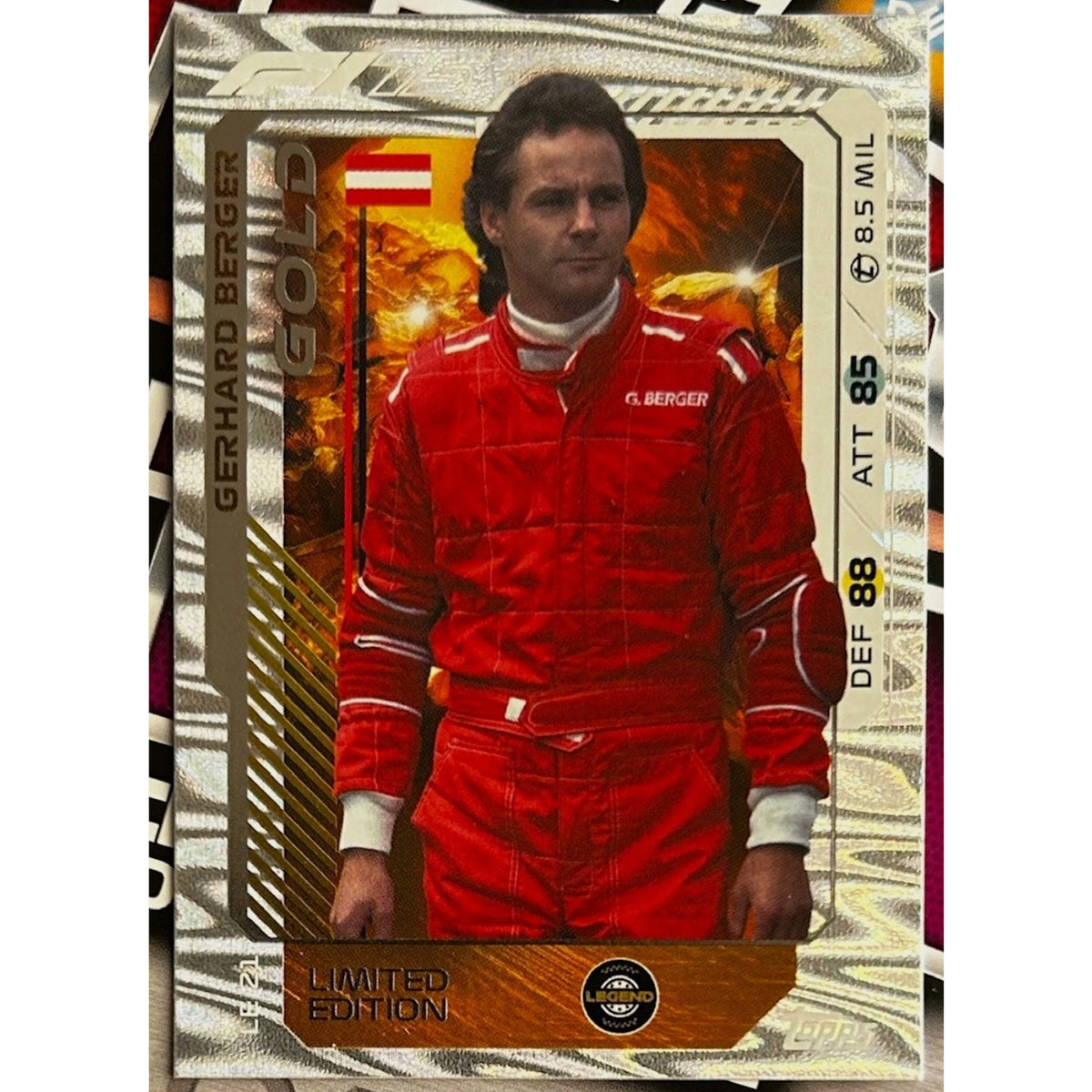 Topps F1 Turbo Attax 2025 - GERHARD BERGER (LEGEND) Gold Limited Edition LE21
