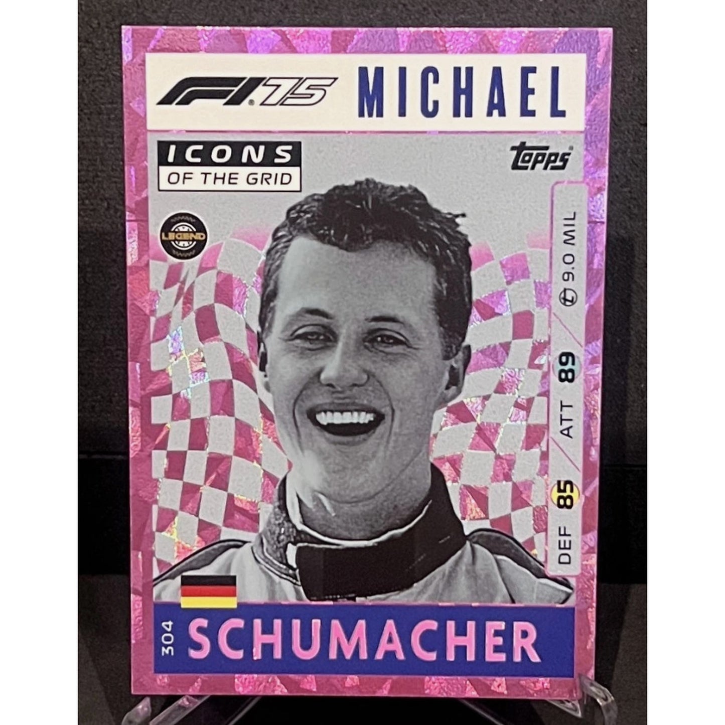 Topps F1 Turbo Attax 2025 - Icons of the Grid SCHUMACHER #304 Pink Parallel