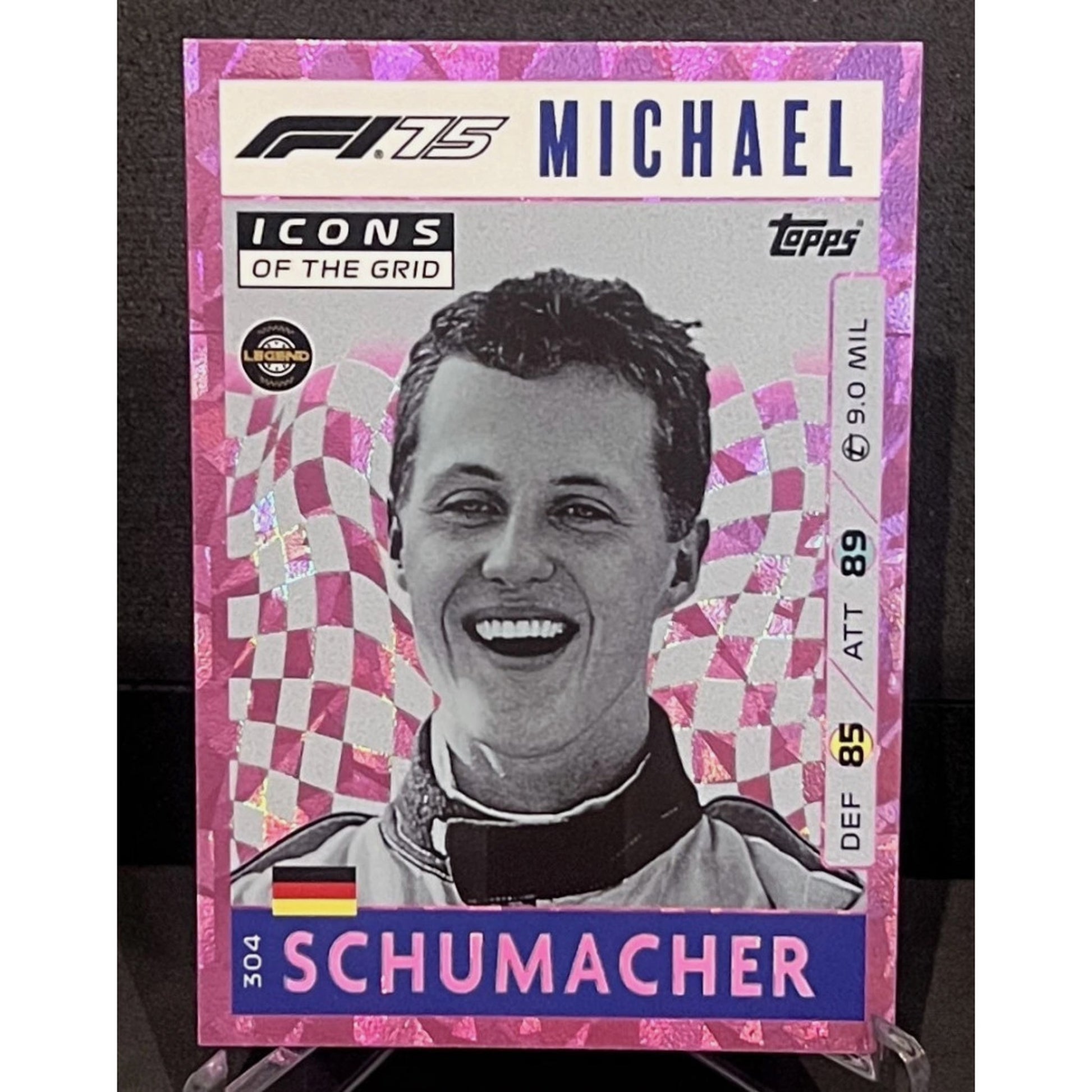 Topps F1 Turbo Attax 2025 - Icons of the Grid SCHUMACHER #304 Pink Parallel