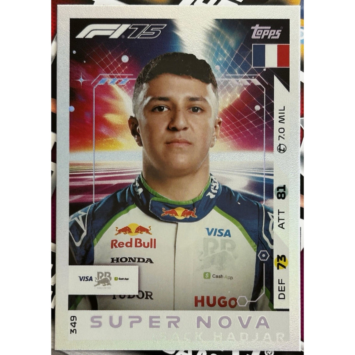 Topps F1 Turbo Attax 2025 - ISACK HADJAR (VCARB) Super Nova Foil #349
