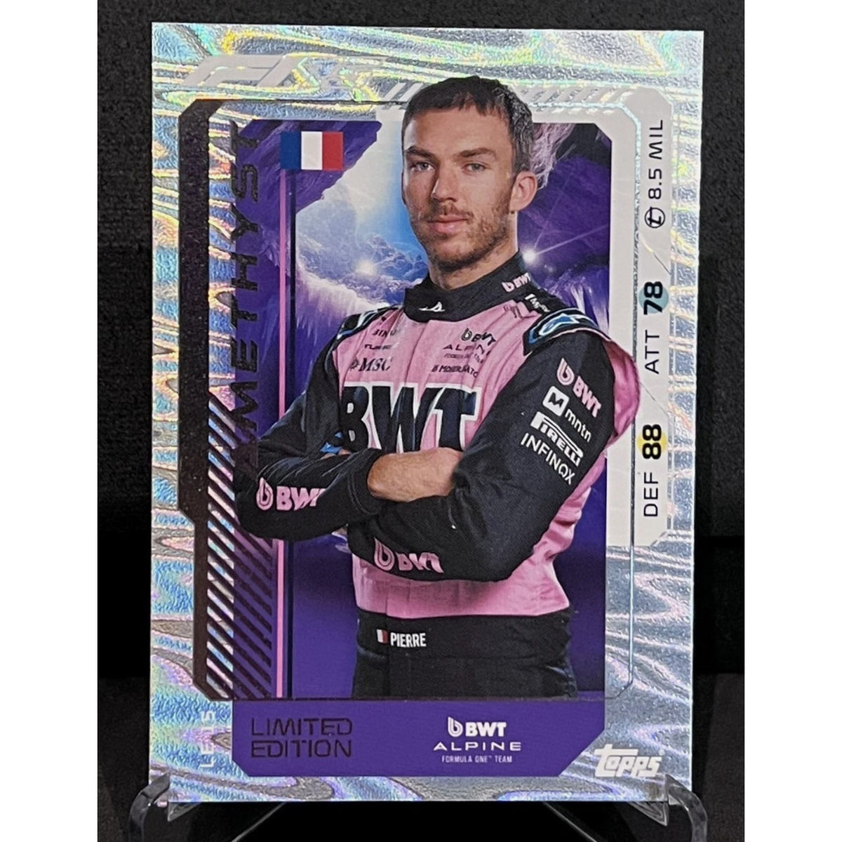 Topps F1 Turbo Attax 2025 - LIMITED EDITION - AMETHYST PIERRE GASLY #LE15
