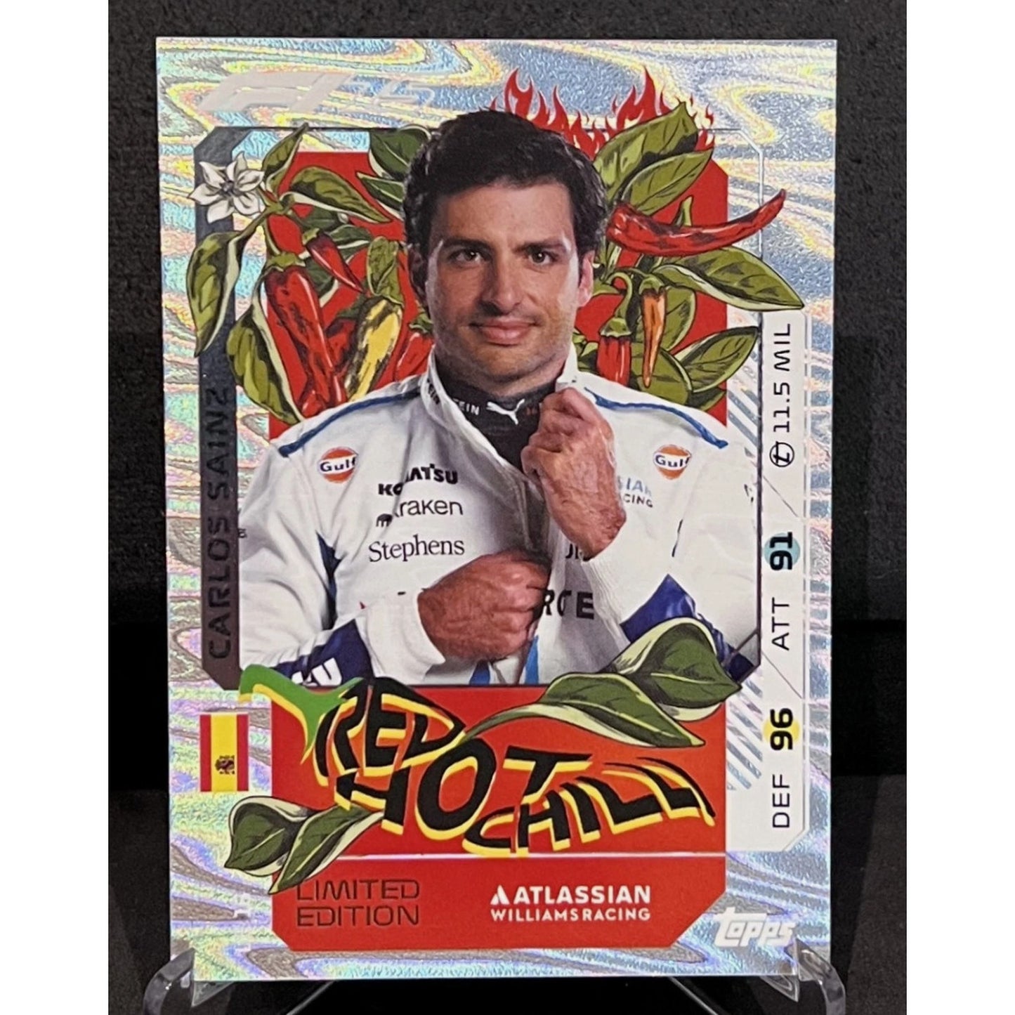 Topps F1 Turbo Attax 2025 - LIMITED EDITION RED HOT CHILLI CARLOS SAINZ #LE16