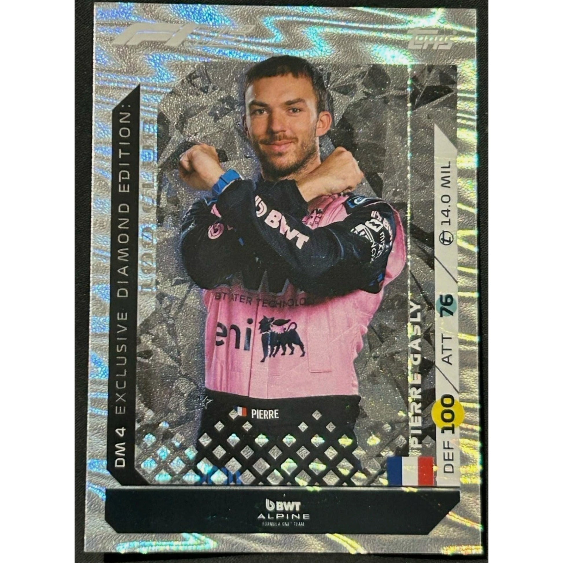 Topps F1 Turbo Attax 2025 Pierre Gasly #DM4 Alpine Diamond Edition Exclusive