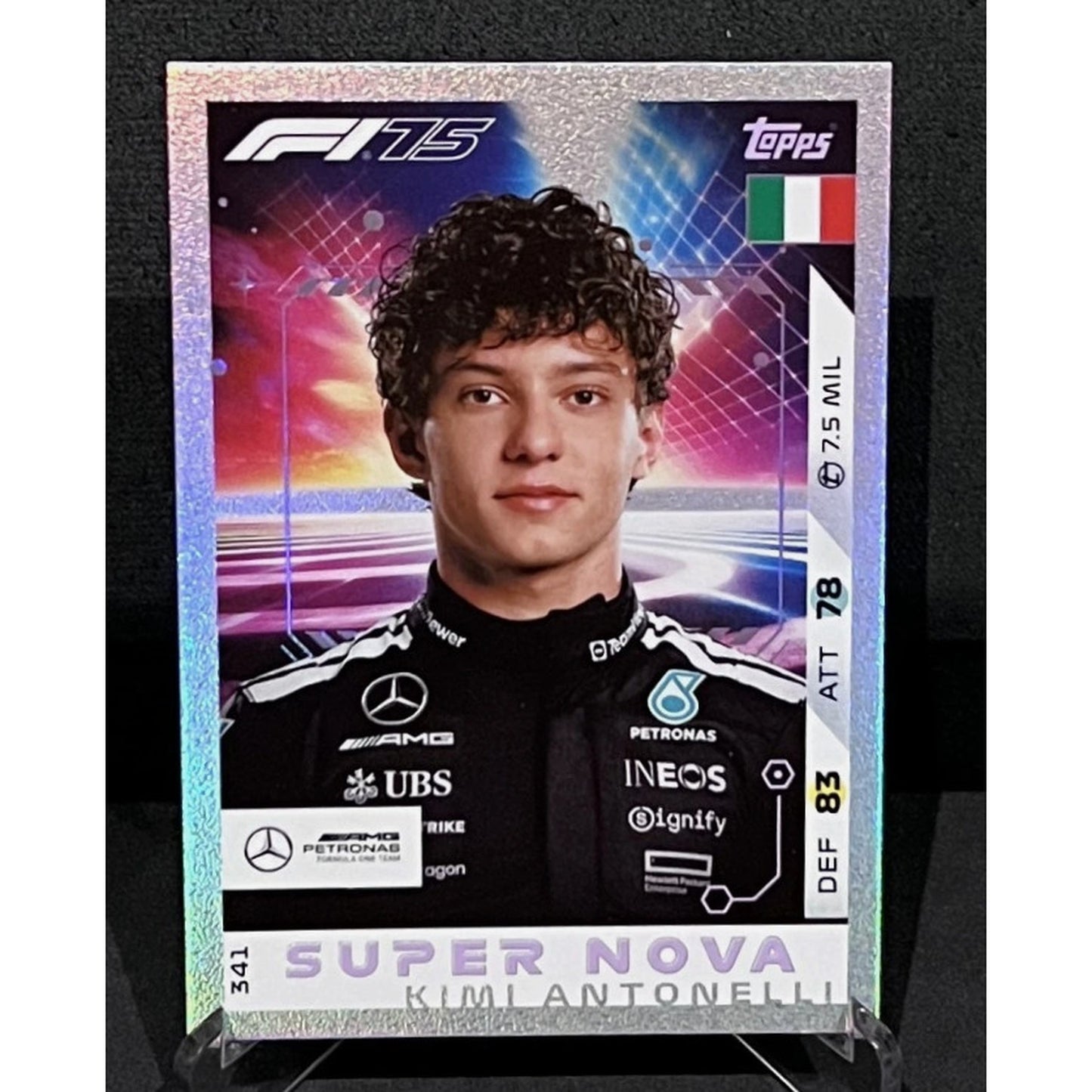 Topps F1 Turbo Attax 2025 - Super Nova KIMI ANTONTELLI #341 Mercedes
