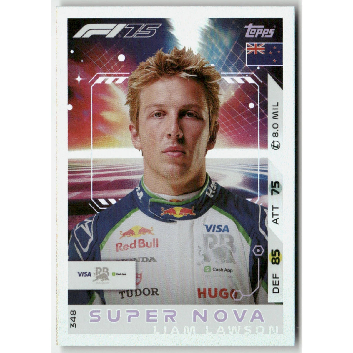 Topps Turbo Attax 2025 Formula 1 #348 Liam Lawson Super Nova
