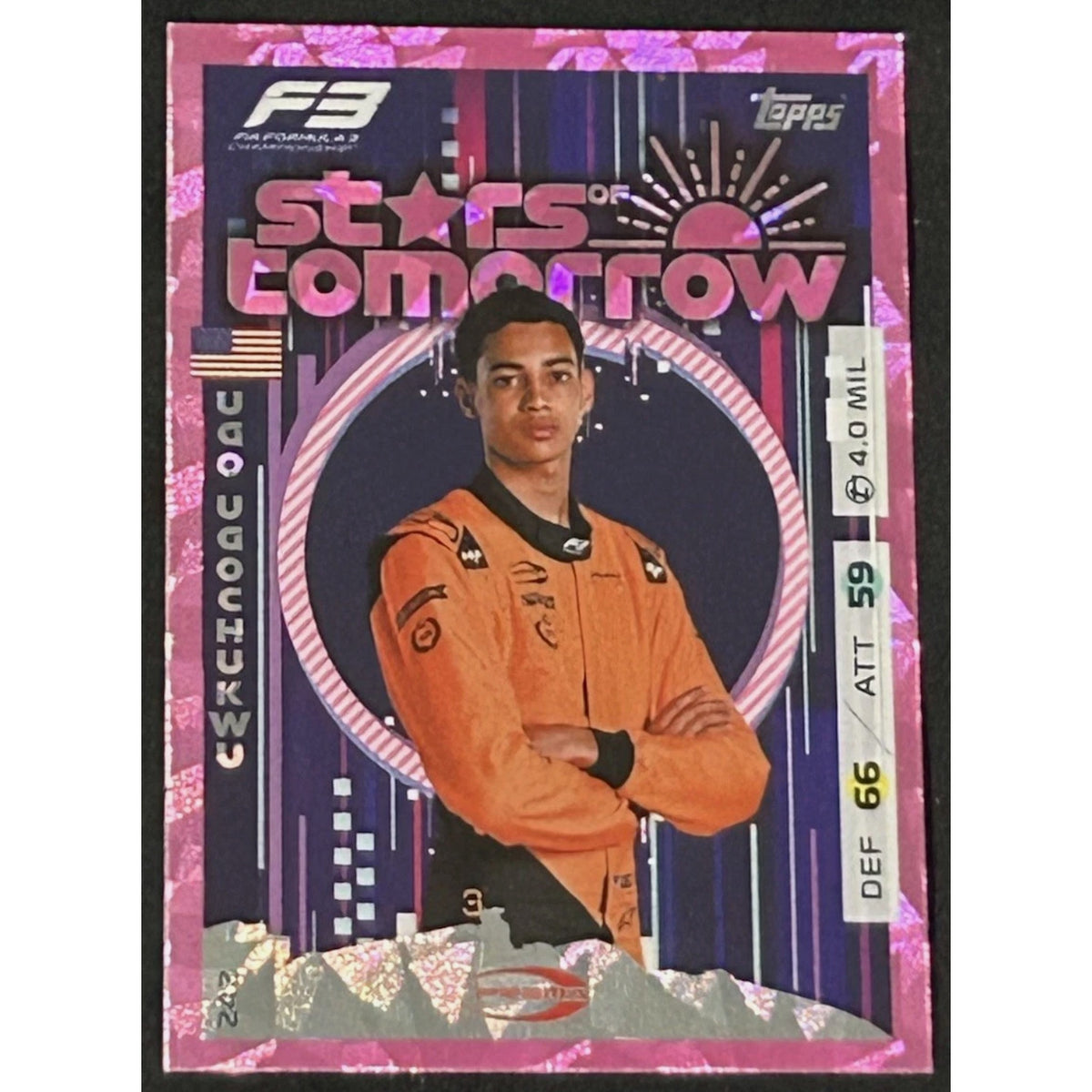 Topps Turbo Attax F1 2025 Ugo Ugochukwu Prema F2 Stars Of Tomorrow Pink RARE